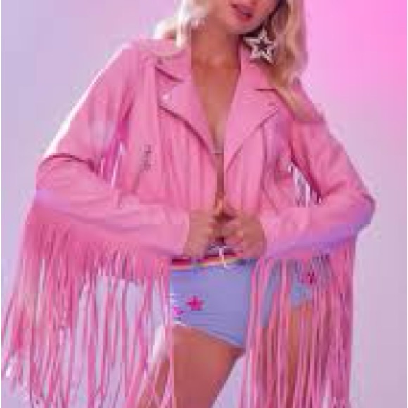 Dolls Kill Sugar thrills 
UNDER THE LIGHTS FRINGE MOTO JACKET - Picture 5 of 6